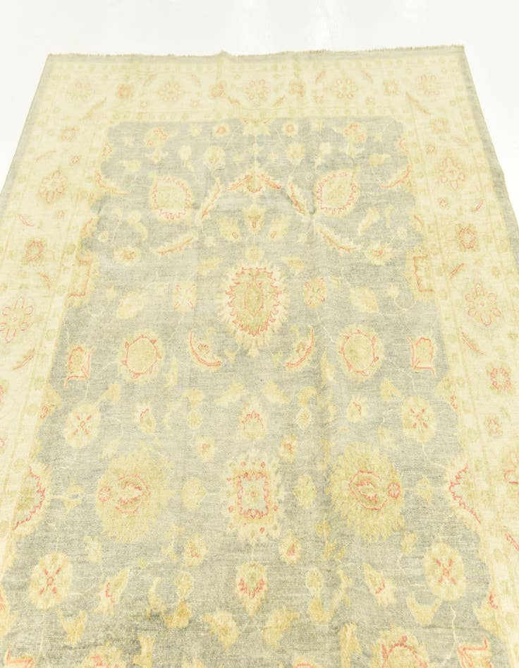 Detail image of  6' 7 x 9' 7  Hand Knotted Peshawar Ziegler Rug