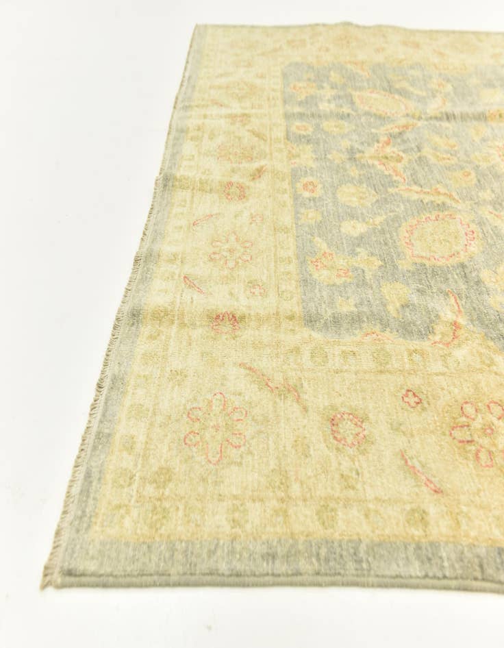 Detail image of  6' 7 x 9' 7  Hand Knotted Peshawar Ziegler Rug