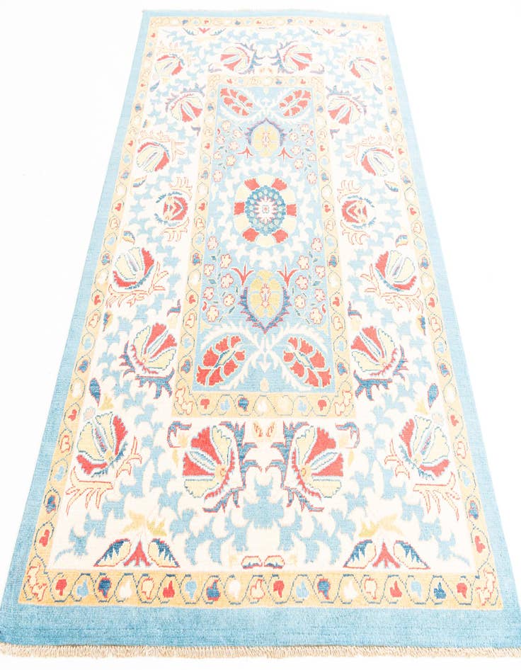 Detail image of  5' x 6' 10  Hand Knotted Peshawar Ziegler Rug