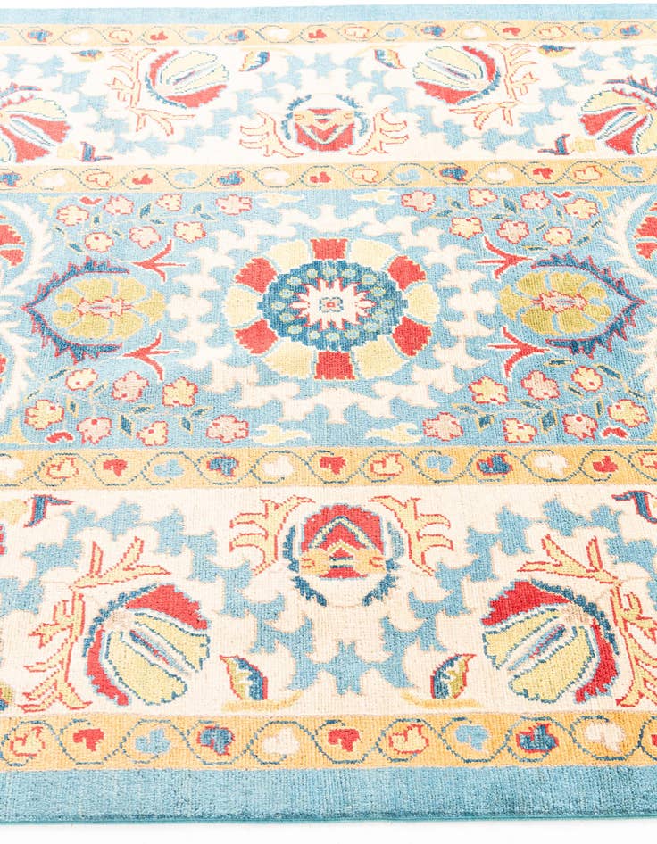 Detail image of  5' x 6' 10  Hand Knotted Peshawar Ziegler Rug