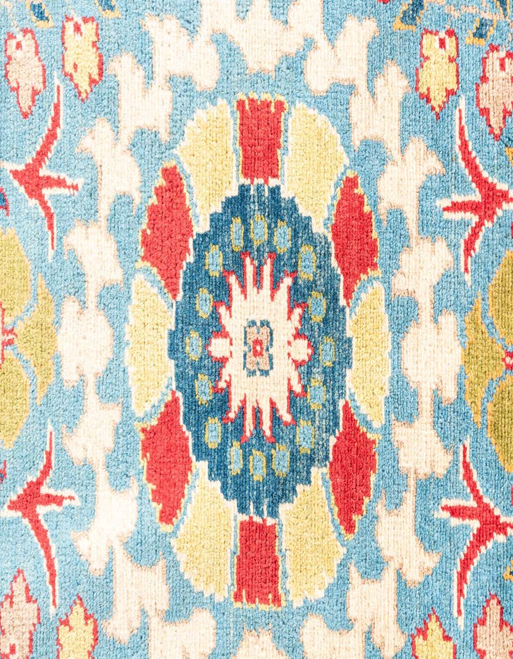 Detail image of  5' x 6' 10  Hand Knotted Peshawar Ziegler Rug