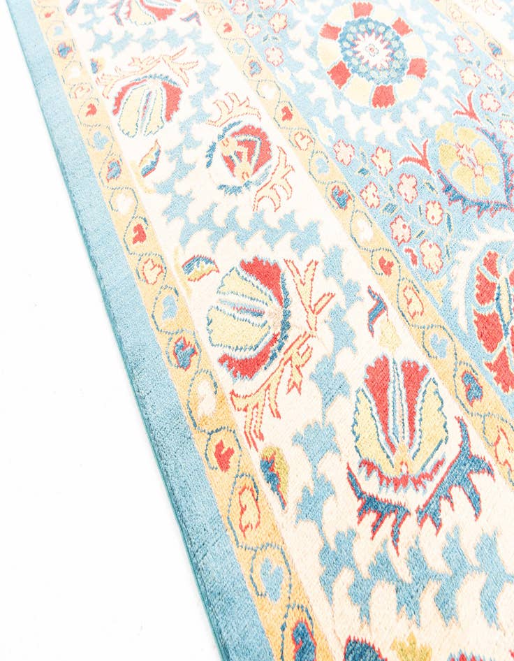 Detail image of  5' x 6' 10  Hand Knotted Peshawar Ziegler Rug