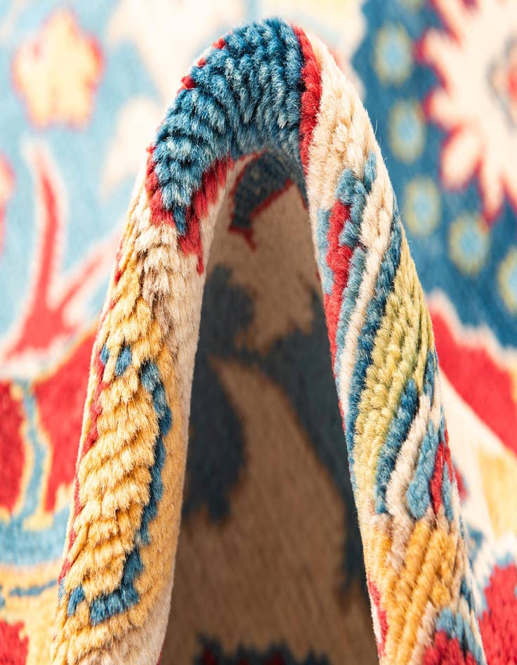 Detail image of  5' x 6' 10  Hand Knotted Peshawar Ziegler Rug