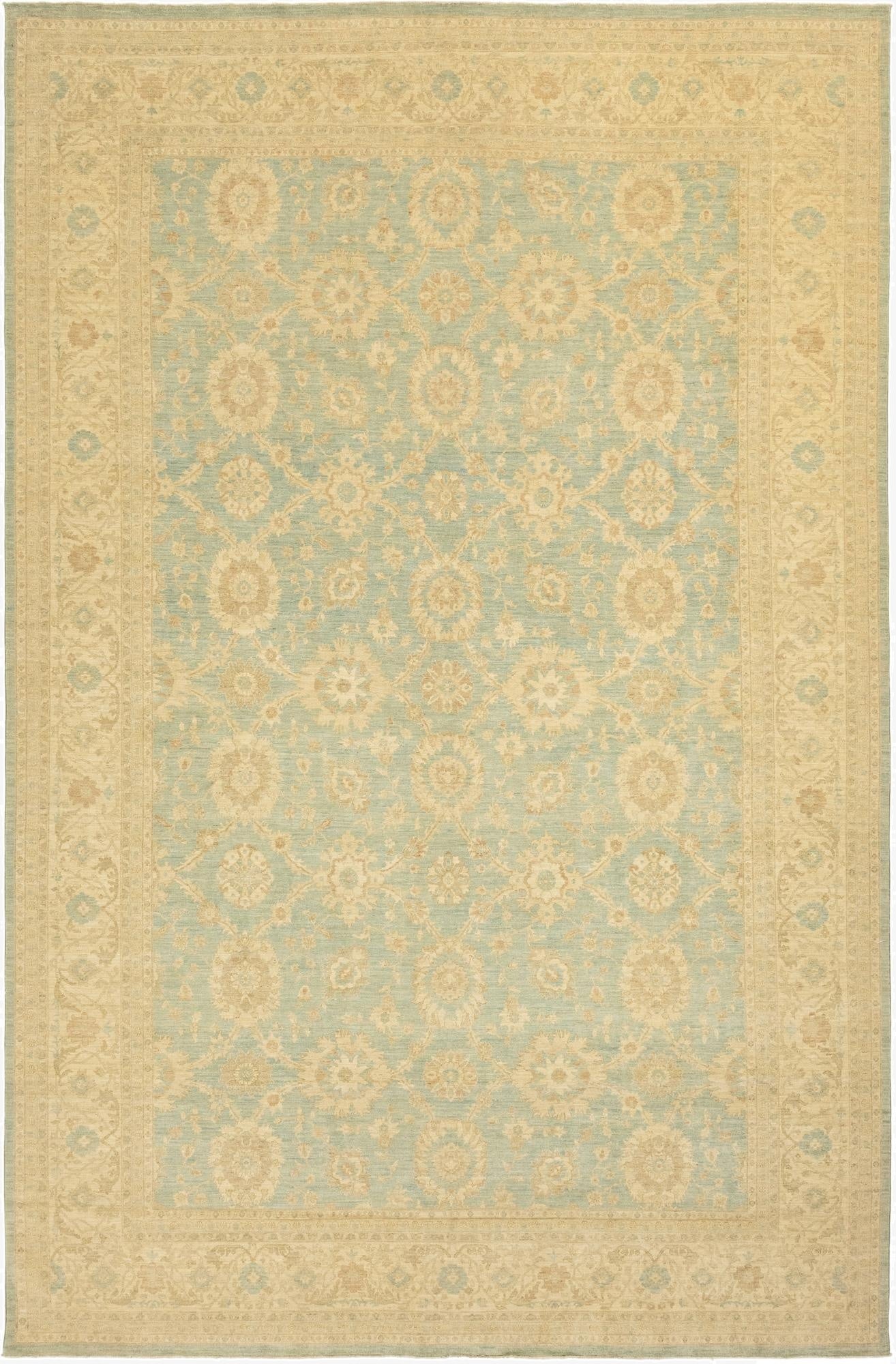  11' 10 x 18'  Hand Knotted Peshawar Ziegler Rug