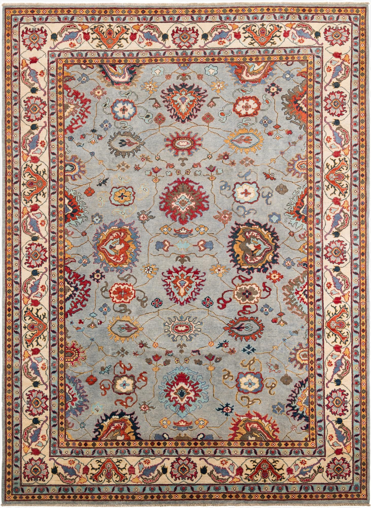  8' 2 x 11' 2  Hand Knotted Peshawar Ziegler Rug