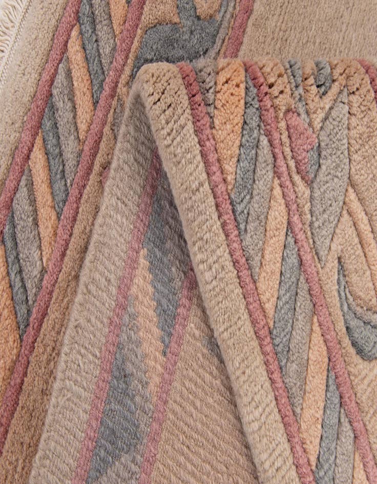 Detail image of  4' 10 x 6' 5  Hand Knotted Tibet Wool Rug