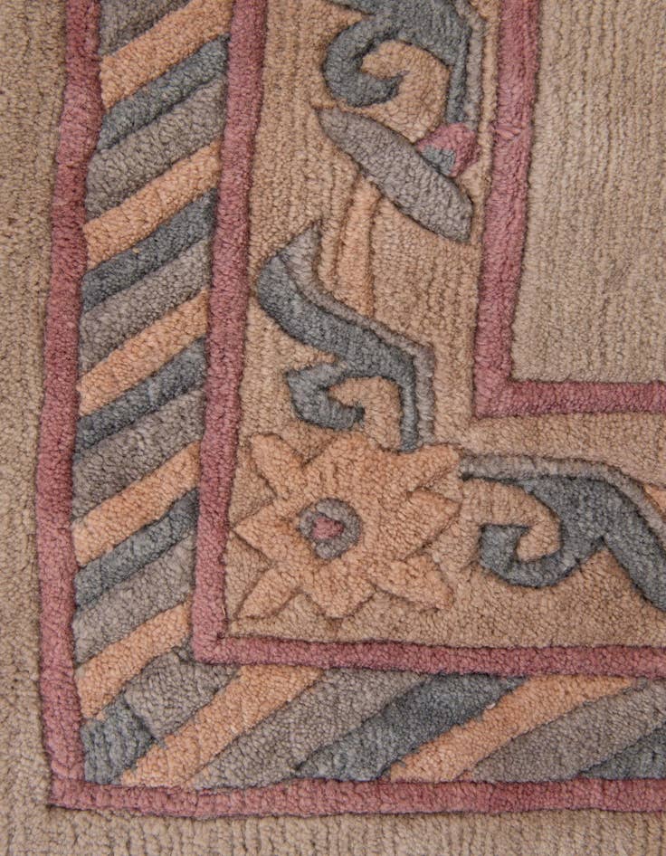 Detail image of  4' 10 x 6' 5  Hand Knotted Tibet Wool Rug