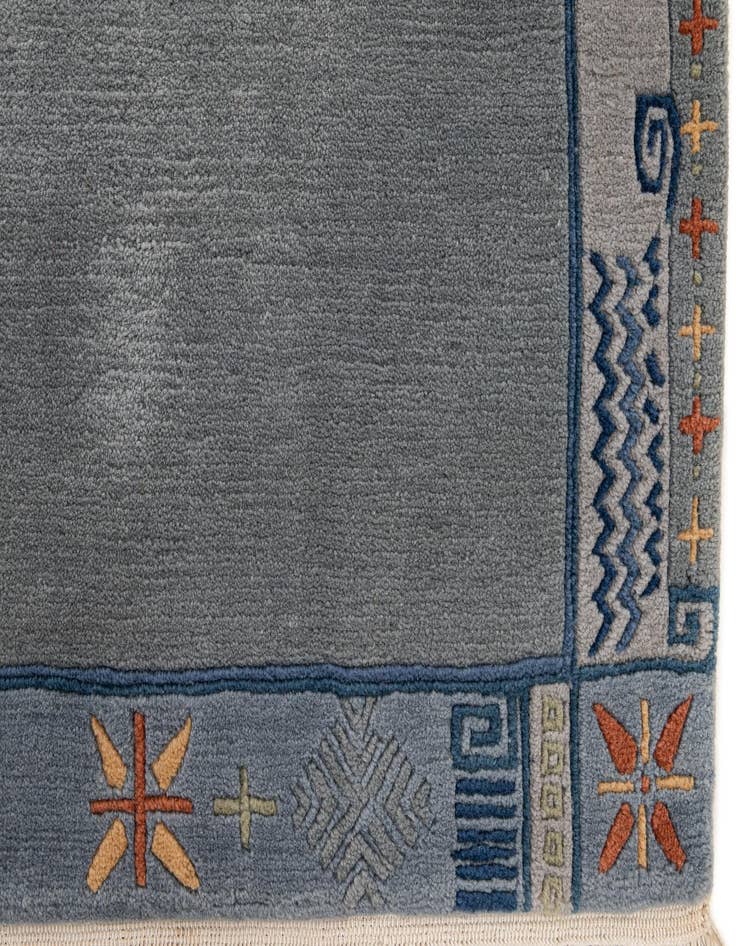 Detail image of  6' 9 x 8' 3  Hand Knotted Tibet Wool Rug