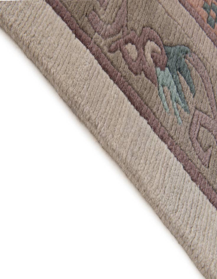 Detail image of  5' 8 x 7' 11  Hand Knotted Tibet Wool Rug