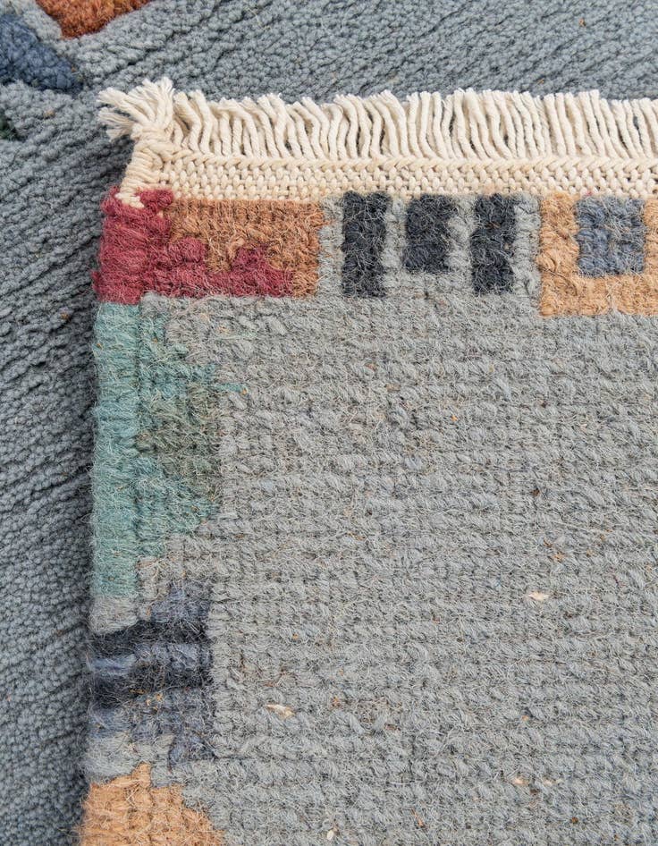 Detail image of  2' 1 x 2' 11  Hand Knotted Tibet Wool Rug