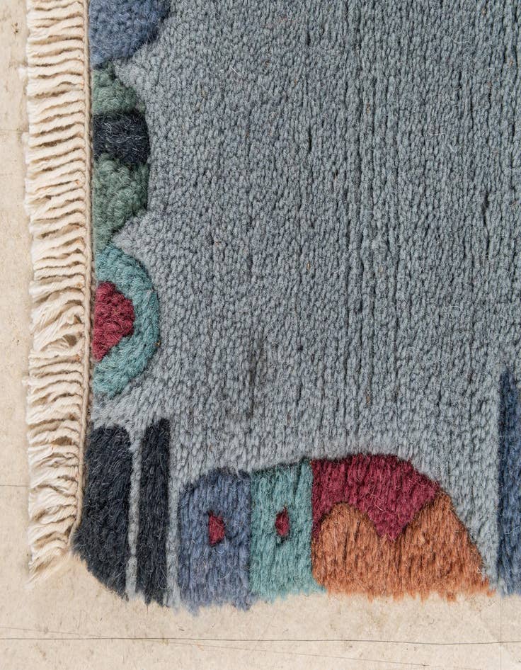 Detail image of  2' 1 x 2' 11  Hand Knotted Tibet Wool Rug