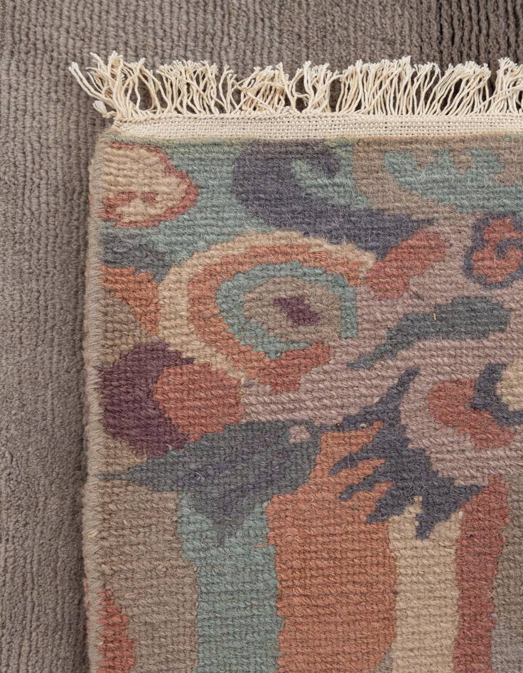 Detail image of  4' 1 x 6'  Hand Knotted Tibet Wool Rug