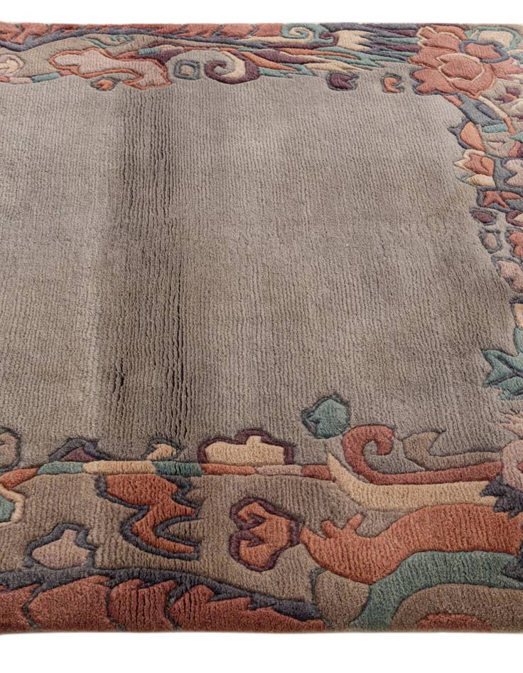 Detail image of  4' 1 x 6'  Hand Knotted Tibet Wool Rug