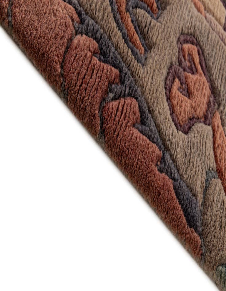 Detail image of  4' 1 x 6'  Hand Knotted Tibet Wool Rug