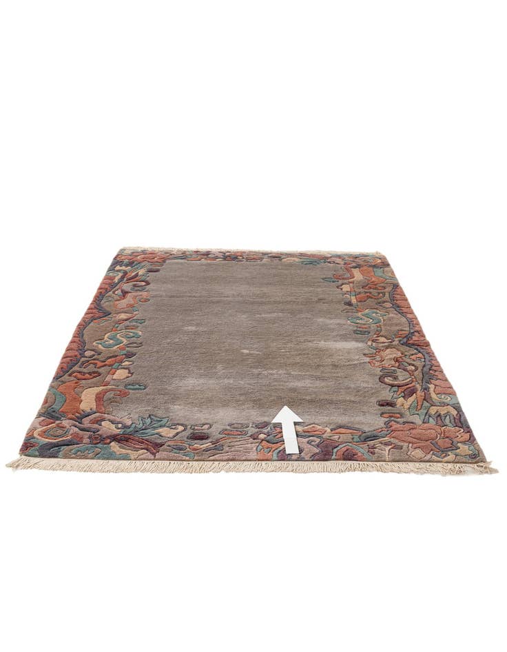 Detail image of  4' 1 x 6'  Hand Knotted Tibet Wool Rug