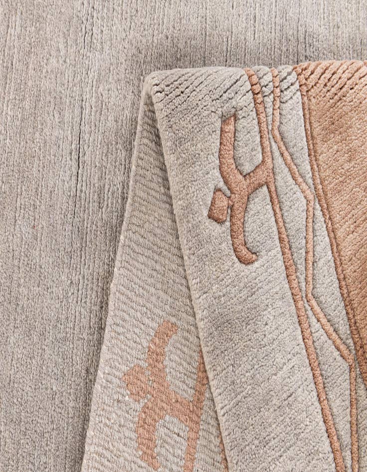 Detail image of  6' 8 x 10'  Hand Knotted Tibet Wool Rug