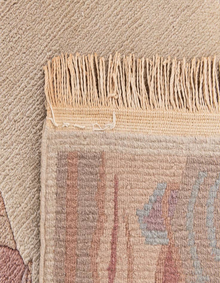 Detail image of  2' 4 x 4' 5  Hand Knotted Tibet Wool Rug