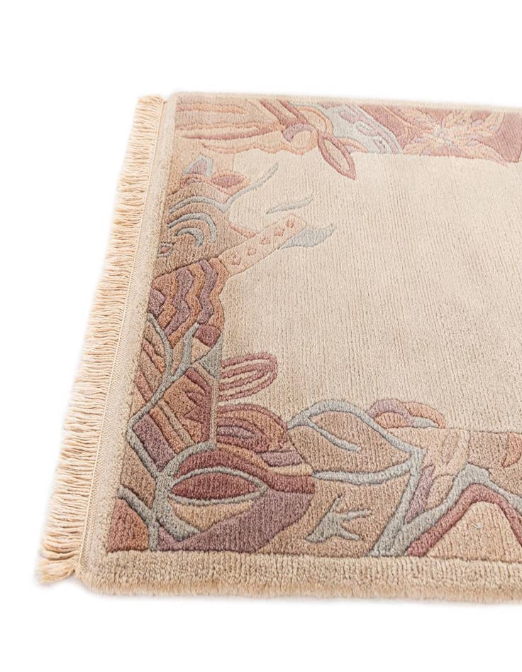 Detail image of  2' 4 x 4' 5  Hand Knotted Tibet Wool Rug