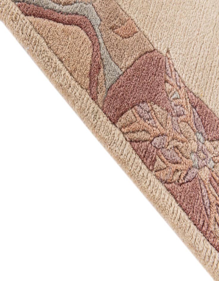 Detail image of  2' 4 x 4' 5  Hand Knotted Tibet Wool Rug