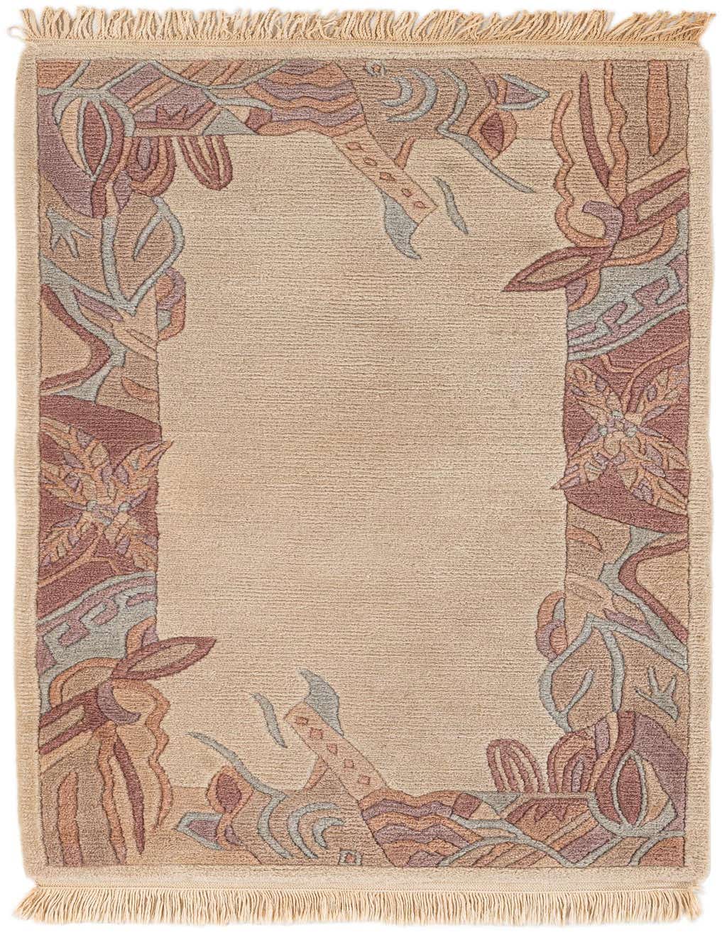 Primary image  2' 4 x 4' 5  Hand Knotted Tibet Wool Rug