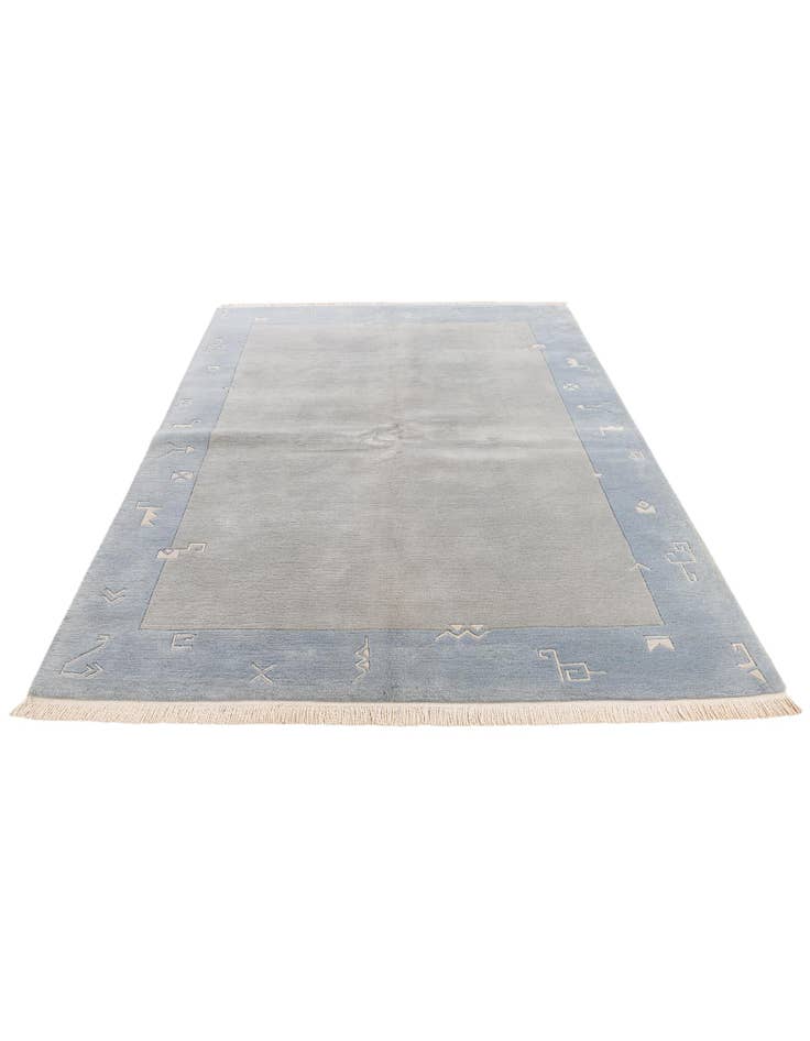 Detail image of  5' 7 x 7' 8  Hand Knotted Tibet Wool Rug