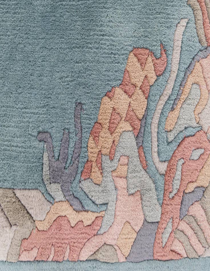 Detail image of  3' 1 x 4' 9  Hand Knotted Tibet Wool Rug