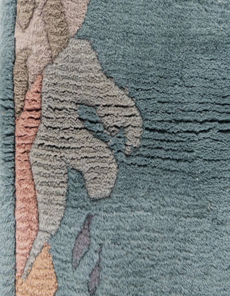 Detail image of  3' 1 x 4' 9  Hand Knotted Tibet Wool Rug