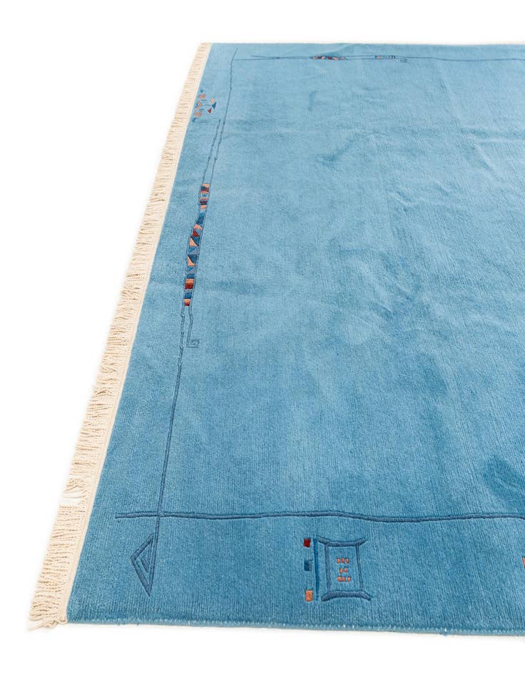 Detail image of  8' 1 x 11' 5  Hand Knotted Tibet Wool Rug