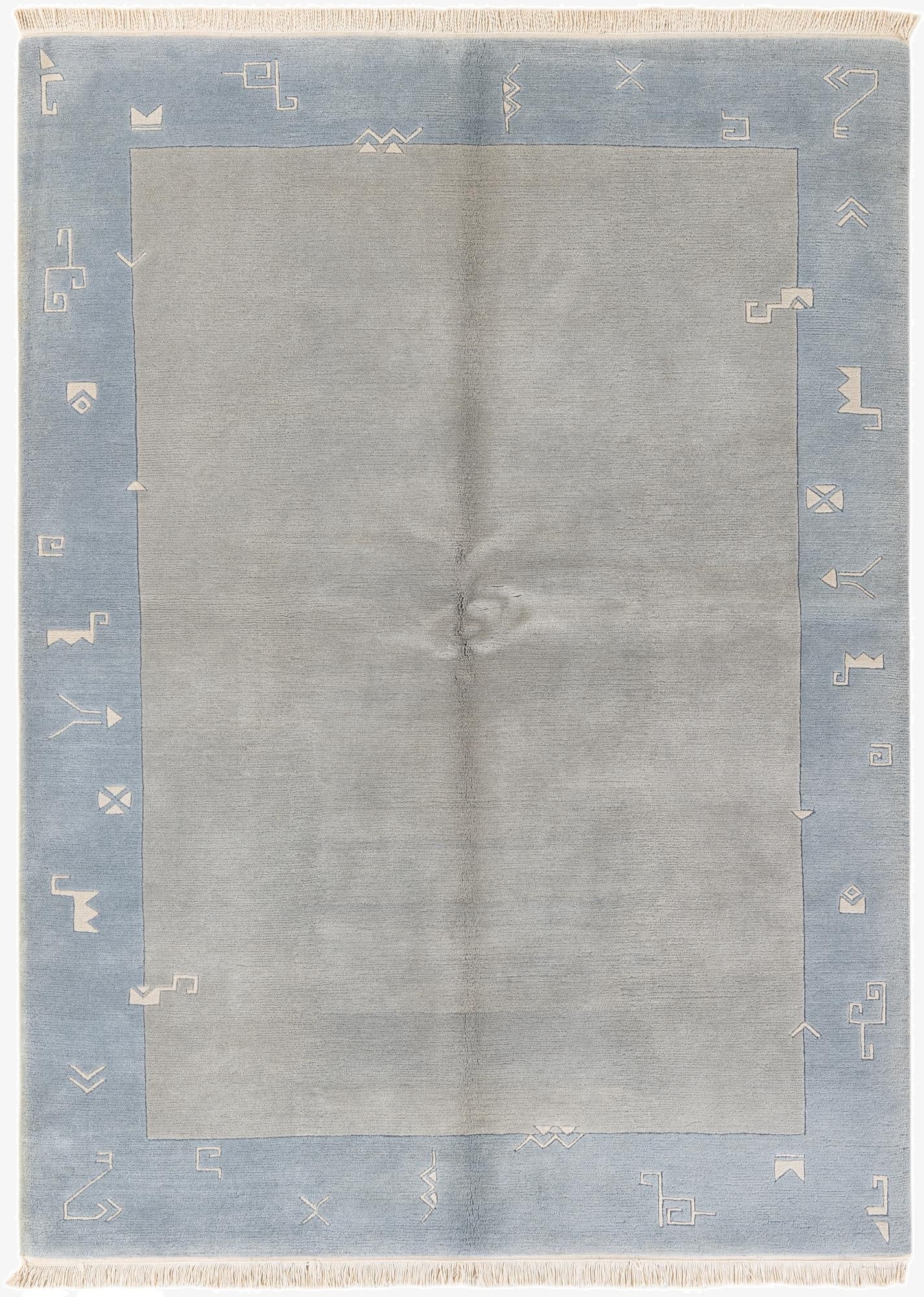  5' 7 x 7' 8  Hand Knotted Tibet Wool Rug