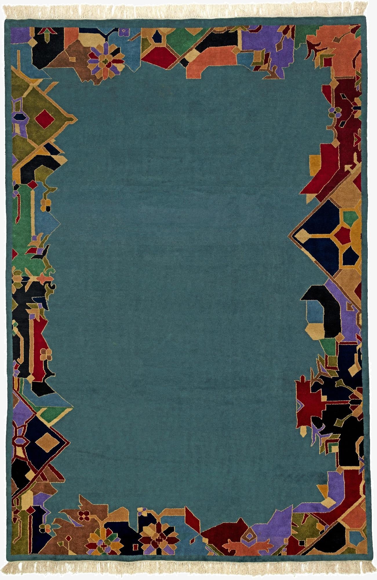  6' 7 x 10'  Hand Knotted Tibet Oriental Wool Rug