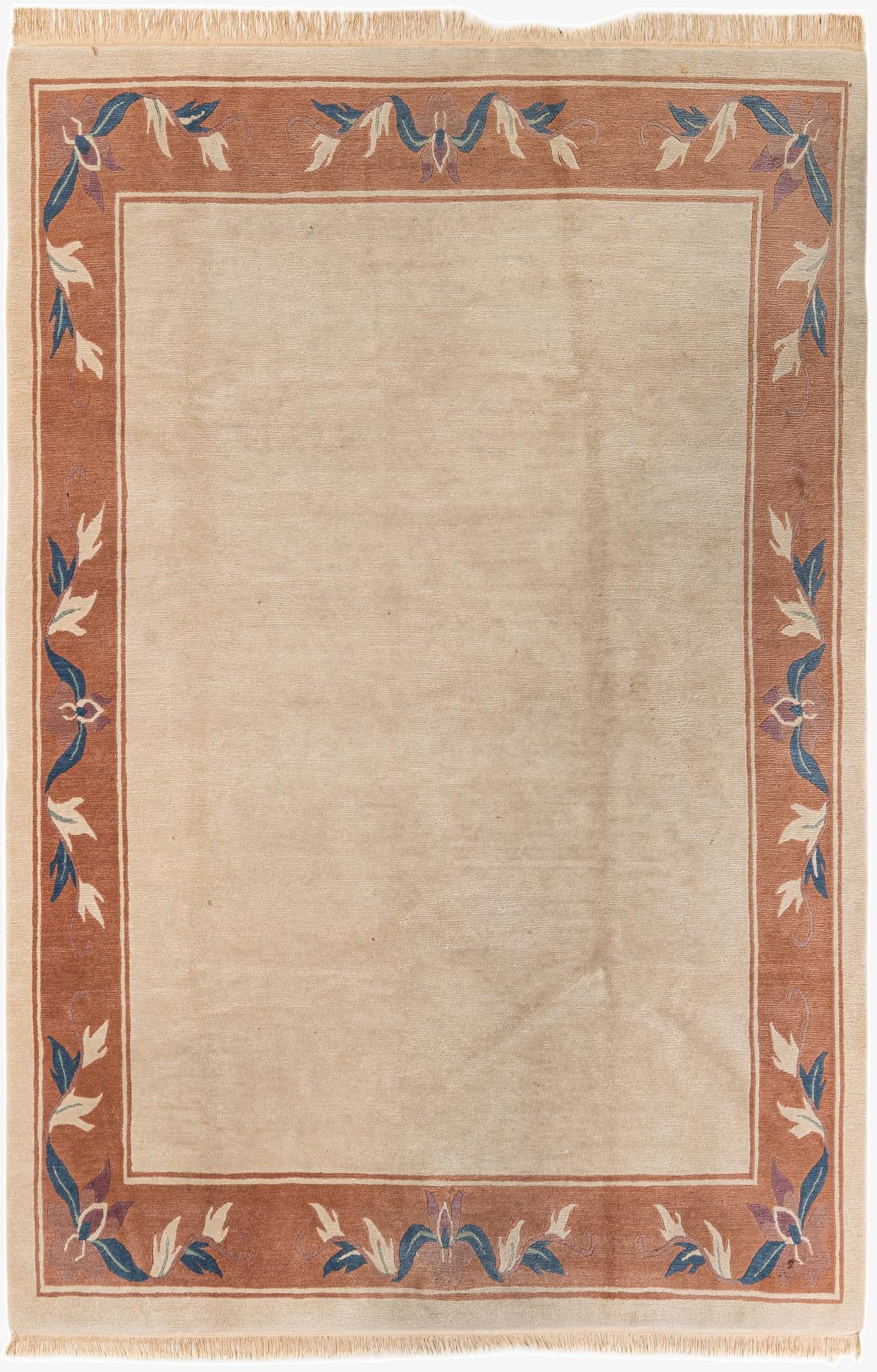  5' 11 x 8' 11  Hand Knotted Tibet Wool Rug