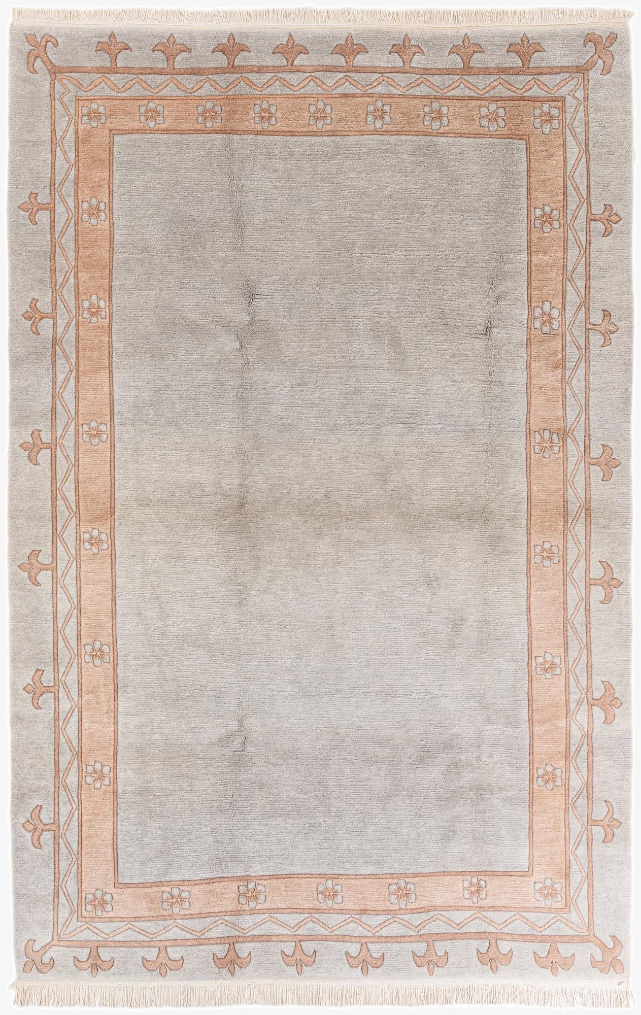  6' 8 x 10'  Hand Knotted Tibet Wool Rug