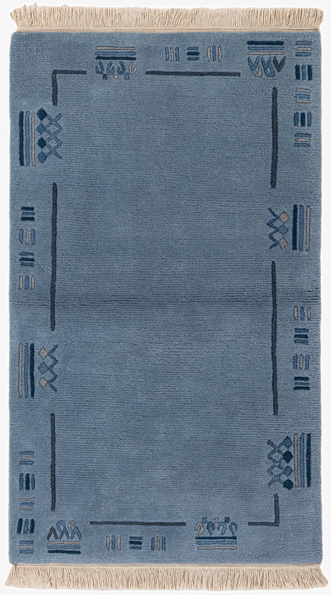  3' x 5' 3  Hand Knotted Tibet Wool Rug
