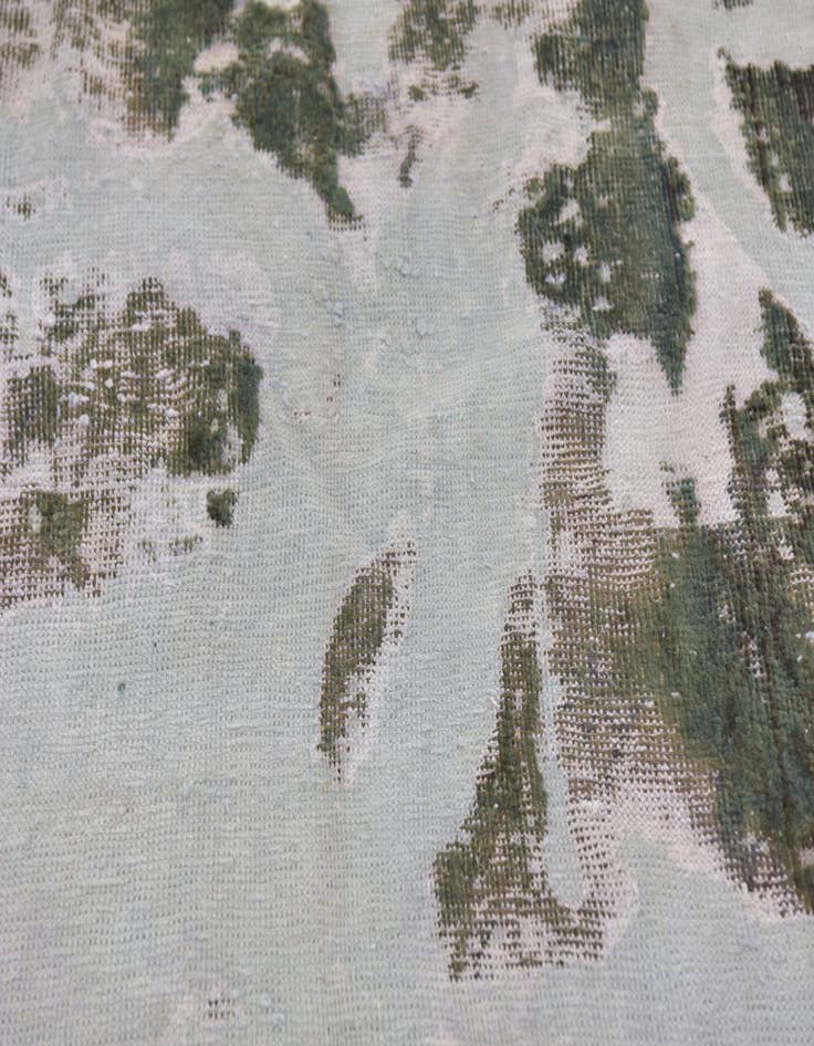 Detail image of  4' 5 x 5' 2  Hand Knotted Ultra Vintage Persian Wool Rug