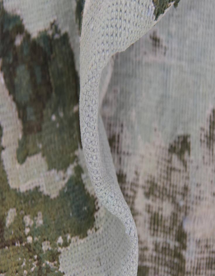 Detail image of  4' 5 x 5' 2  Hand Knotted Ultra Vintage Persian Wool Rug