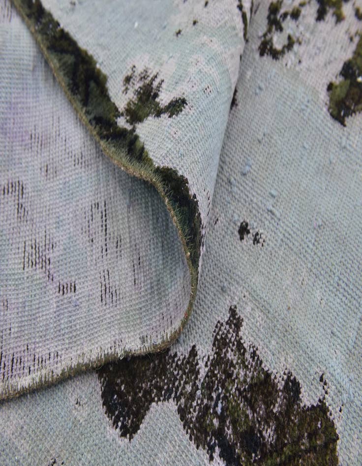 Detail image of  6' 7 x 9'  Hand Knotted Ultra Vintage Persian Wool Rug