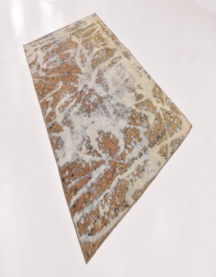 Detail image of  5' 9 x 9'  Hand Knotted Ultra Vintage Persian Wool Rug