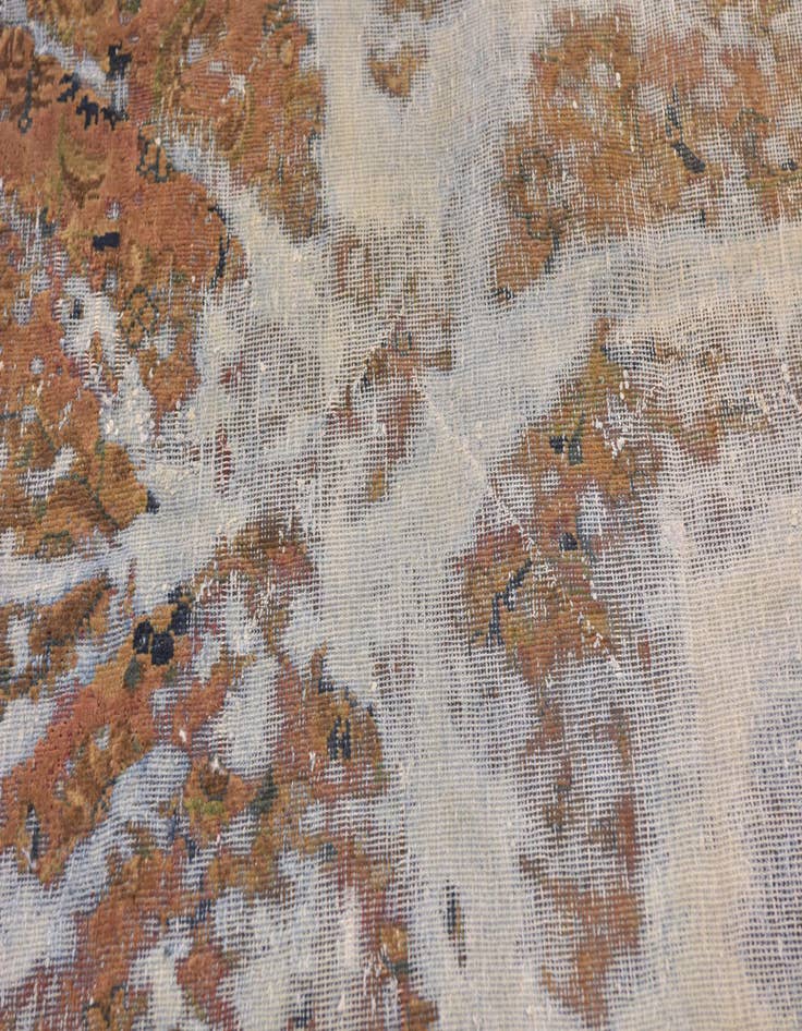 Detail image of  5' 9 x 9'  Hand Knotted Ultra Vintage Persian Wool Rug