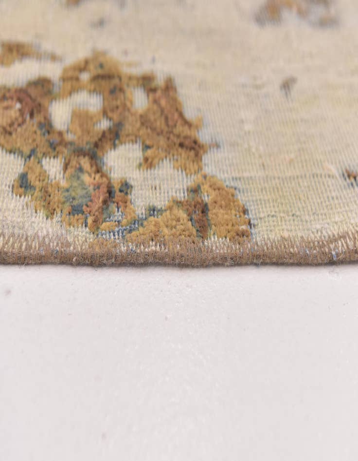 Detail image of  5' 9 x 9'  Hand Knotted Ultra Vintage Persian Wool Rug