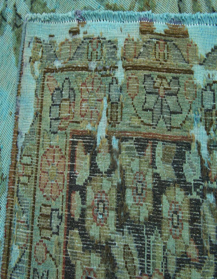 Detail image of  9' 5 x 12' 7  Hand Knotted Ultra Vintage Persian Wool Rug