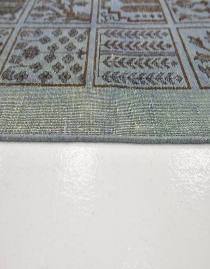 Detail image of  4' 6 x 5' 7  Hand Knotted Ultra Vintage Persian Wool Rug