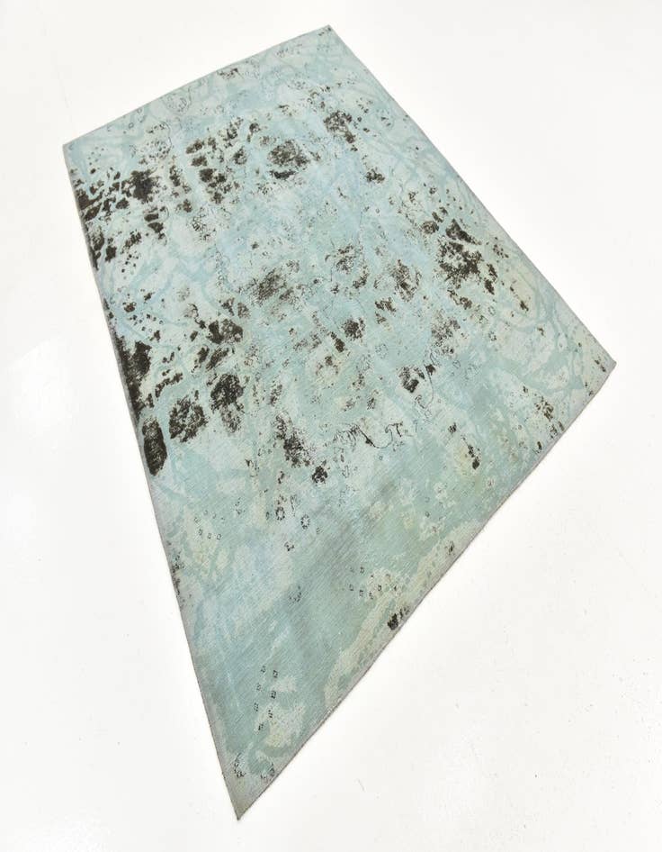 Detail image of  6' x 7' 7  Hand Knotted Ultra Vintage Persian Wool Rug