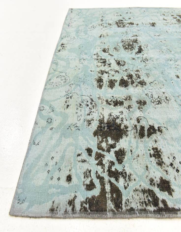 Detail image of  6' x 7' 7  Hand Knotted Ultra Vintage Persian Wool Rug