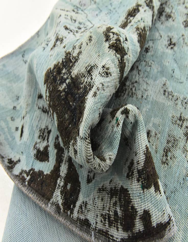 Detail image of  6' x 7' 7  Hand Knotted Ultra Vintage Persian Wool Rug