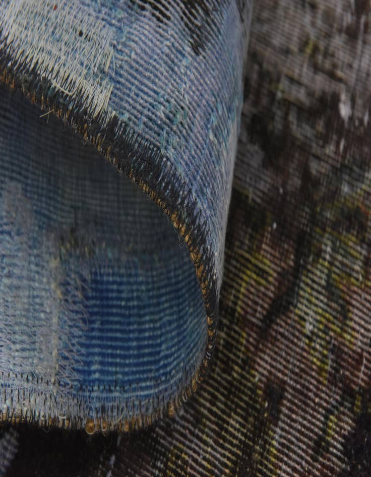 Detail image of  5' 7 x 7' 10  Hand Knotted Ultra Vintage Persian Wool Rug