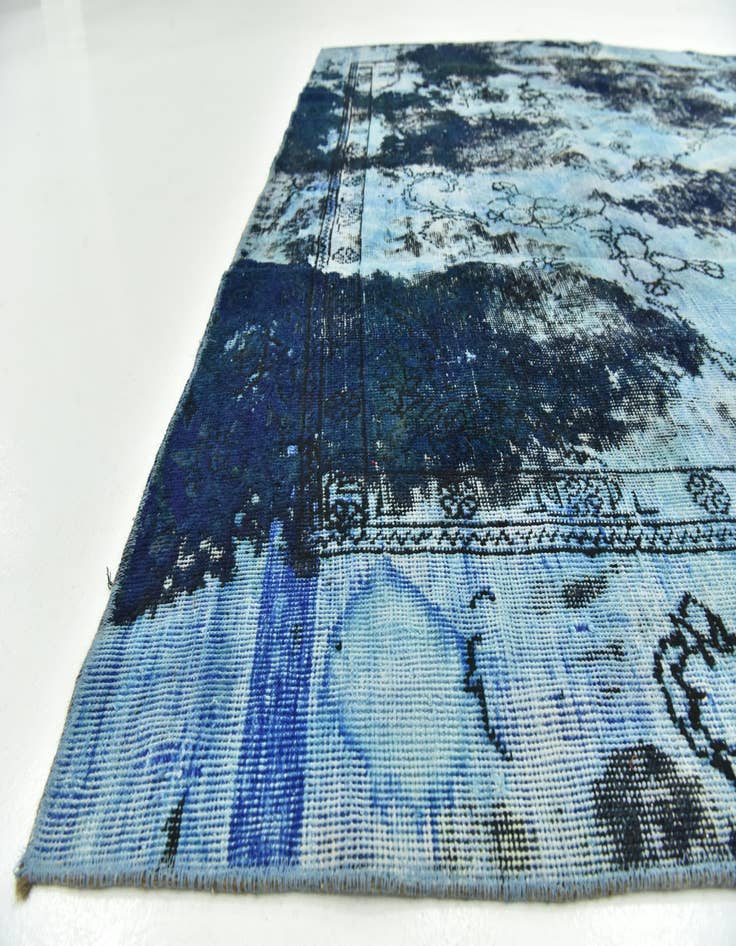 Detail image of  7' 2 x 10' 7  Hand Knotted Ultra Vintage Persian Wool Rug