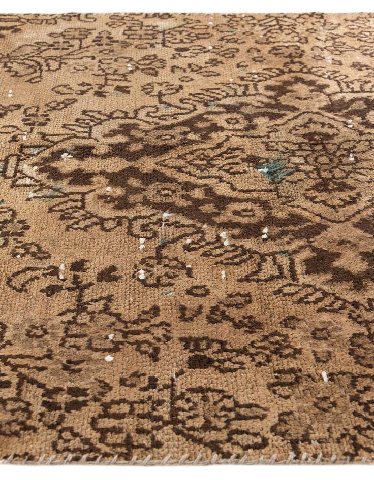 Detail image of  3' 6 x 5'  Hand Knotted Ultra Vintage Persian Wool Rug