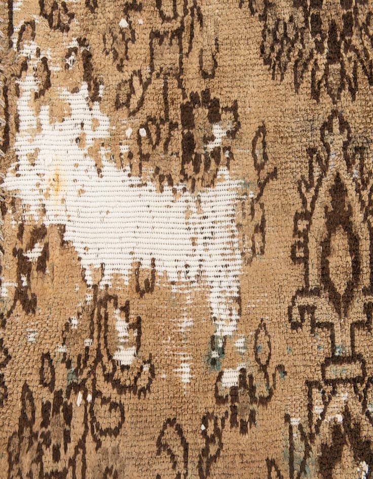 Detail image of  3' 6 x 5'  Hand Knotted Ultra Vintage Persian Wool Rug