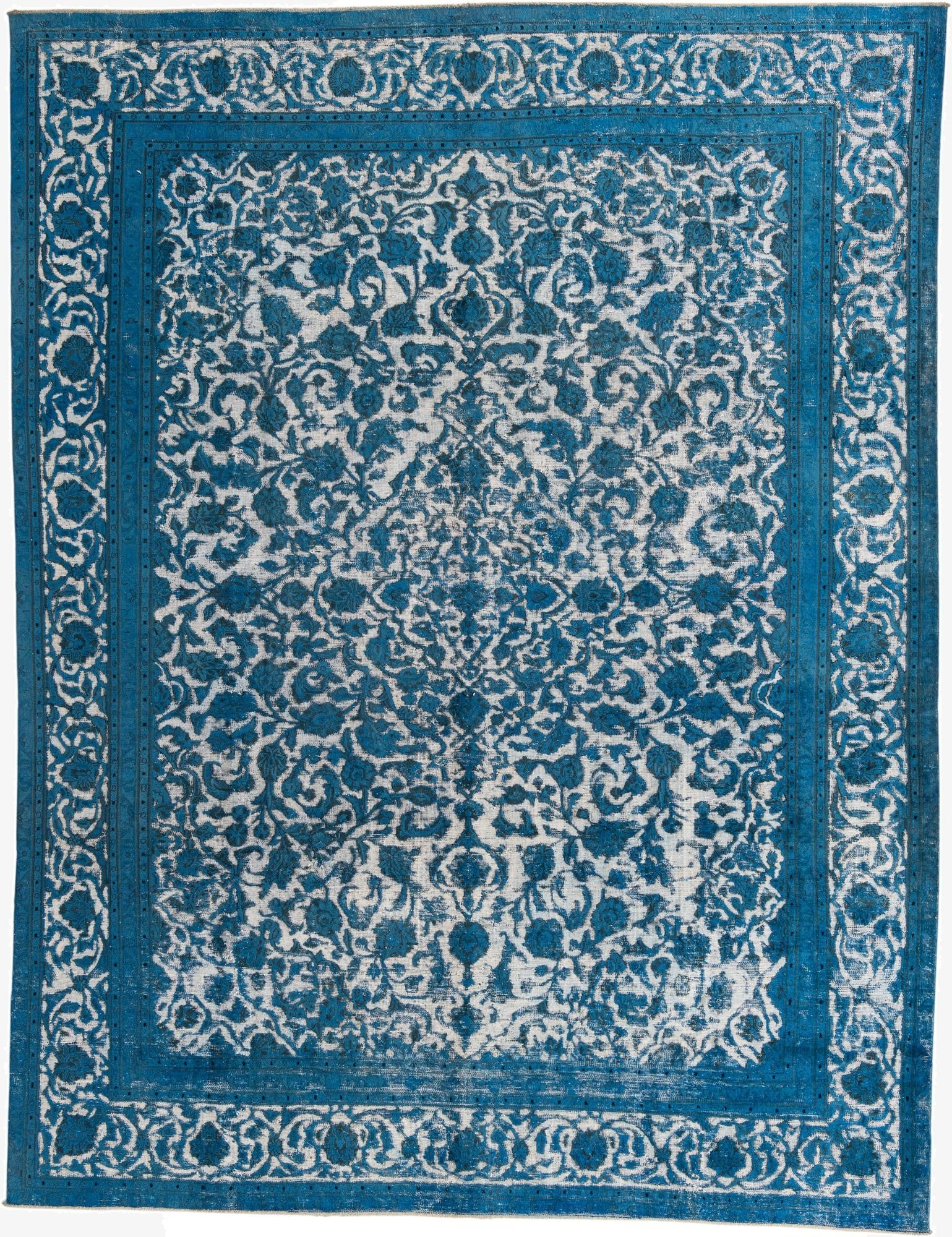  9' 2 x 12'  Hand Knotted Ultra Vintage Persian Wool Rug