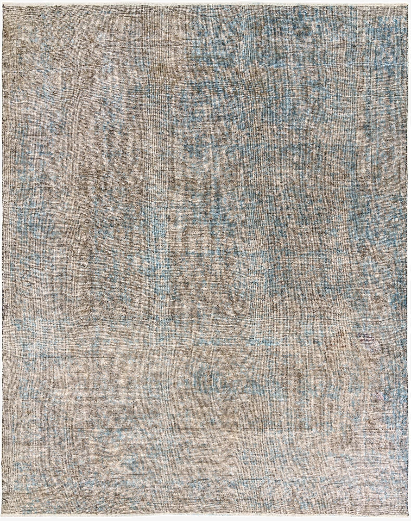  9' 3 x 12'  Hand Knotted Ultra Vintage Persian Wool Rug